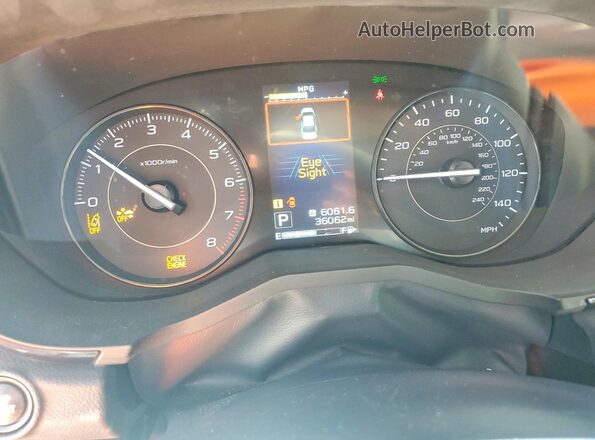 4S3GTAB64N3708111 2022 SUBARU IMPREZA White ხელსაწყოთა პანელის ხედი