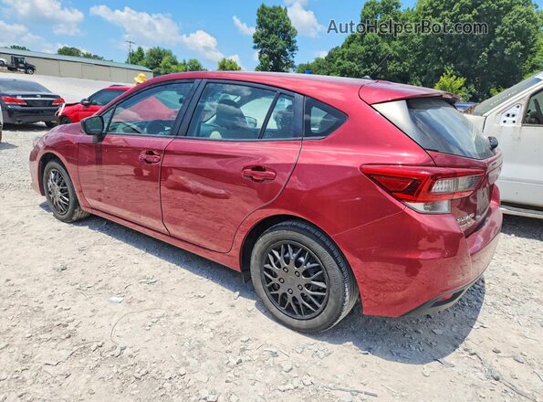 4S3GTAB65M3700307 2021 SUBARU IMPREZA Burgundy უკანა მარცხენა