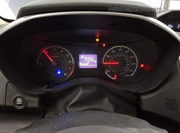4S3GTAB67H3715364 2017 SUBARU IMPREZA Blue Вид щитка приладів