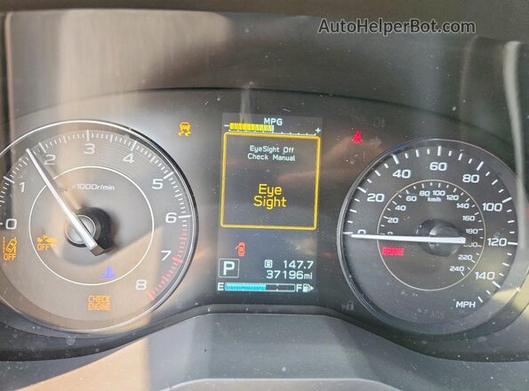 4S3GTAB67P3702483 2023 SUBARU IMPREZA Silver Instrument cluster view