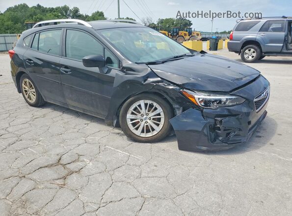 4S3GTAB68J3735659 2018 SUBARU IMPREZA Black Передня права чверть