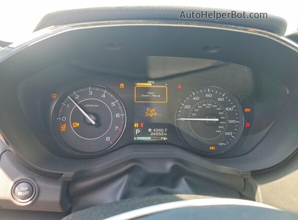 4S3GTAB68M3706571 2021 SUBARU IMPREZA Silver Սարքավորումների վահանակի տեսք