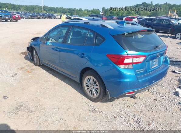 4S3GTAB69J3705263 2018 SUBARU IMPREZA Blue Trasero izquierdo