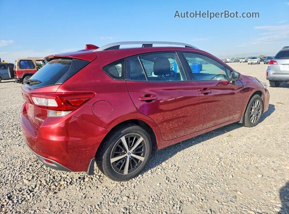 4S3GTAC61K3702986 2019 SUBARU IMPREZA Burgundy Задня права чверть
