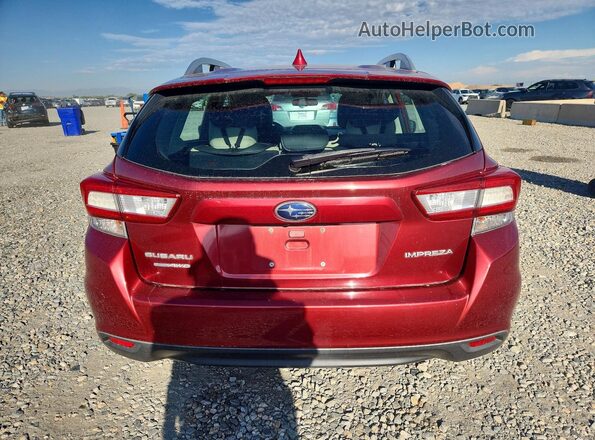 4S3GTAC61K3702986 2019 SUBARU IMPREZA Burgundy Вид ззаду