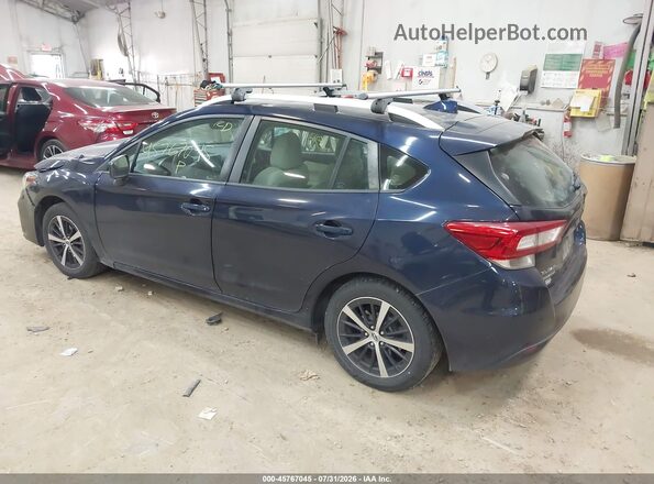 4S3GTAC61K3723787 2019 SUBARU IMPREZA Blue Rear left