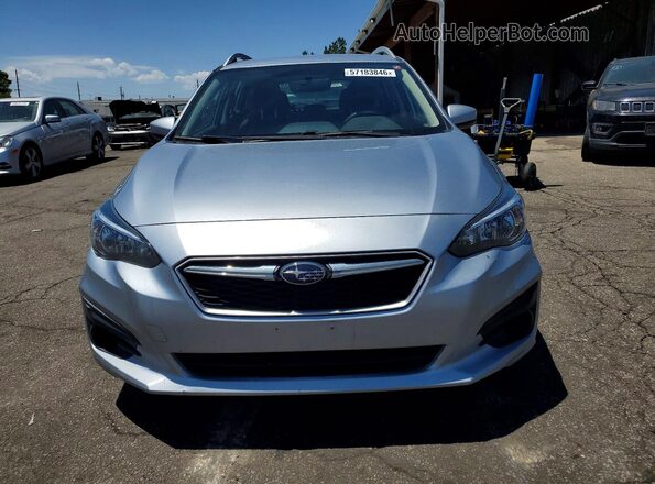 4S3GTAC65K3722884 2019 SUBARU IMPREZA Silver Вид спереду