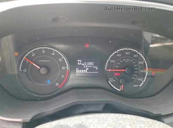 4S3GTAC66K3728869 2019 SUBARU IMPREZA White Вид щитка приладів