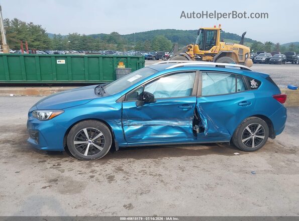 4S3GTAC67K3740416 2019 SUBARU IMPREZA Blue Вид спереду