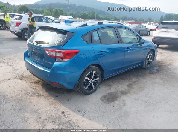 4S3GTAC67K3740416 2019 SUBARU IMPREZA Blue Задня права чверть