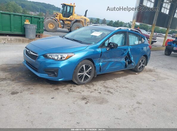 4S3GTAC67K3740416 2019 SUBARU IMPREZA Blue Передня ліва чверть
