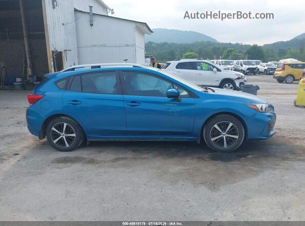 4S3GTAC67K3740416 2019 SUBARU IMPREZA Blue Вид задньої частини салону