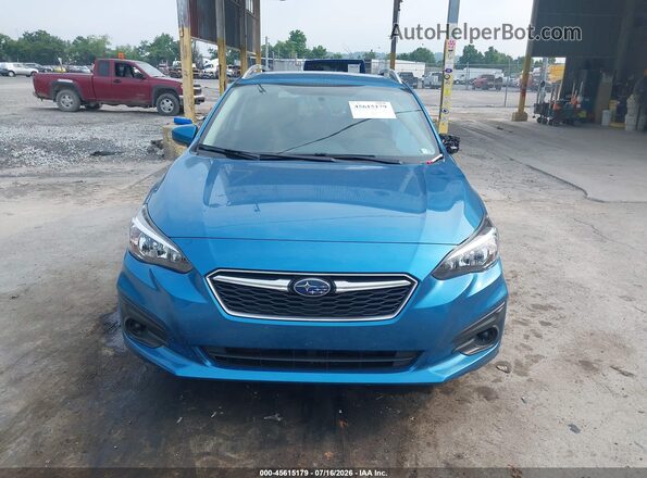 4S3GTAC67K3740416 2019 SUBARU IMPREZA Blue Вид щитка приладів