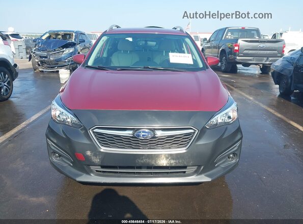 4S3GTAC68K3743518 2019 SUBARU IMPREZA Maroon Սարքավորումների վահանակի տեսք