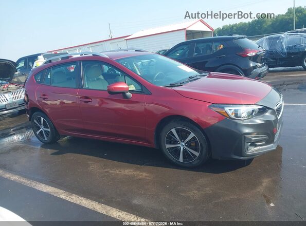 4S3GTAC68K3743518 2019 SUBARU IMPREZA Maroon Սալոնի հետևի տեսք