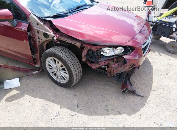 4S3GTAD60J3729951 2018 SUBARU IMPREZA Maroon წინა ხედი