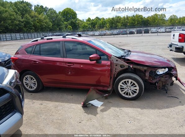 4S3GTAD60J3729951 2018 SUBARU IMPREZA Maroon უკანა სალონის ხედი