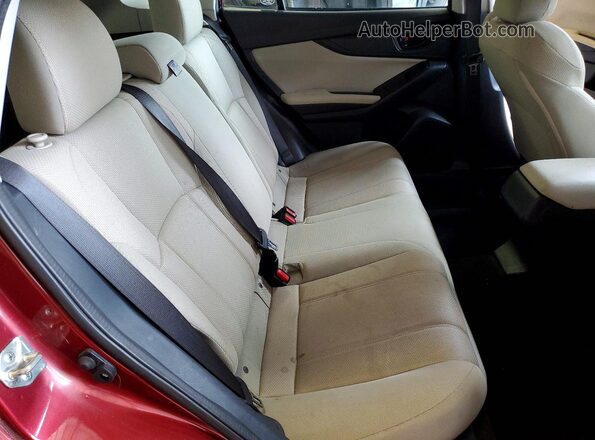 4S3GTAD61L3732988 2020 SUBARU IMPREZA Burgundy Widok tylnych siedzeń