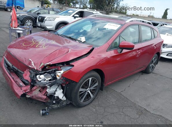 4S3GTAD62P3704025 2023 SUBARU IMPREZA Red Vista tres cuartos delantera izquierda