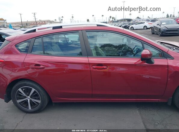 4S3GTAD62P3704025 2023 SUBARU IMPREZA Red Vista interior de 360 grados