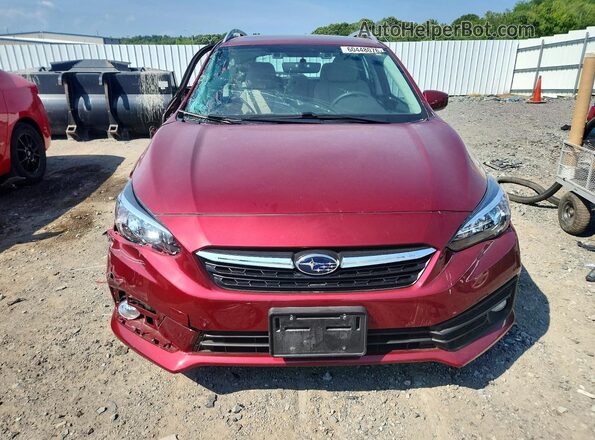4S3GTAD63M3703431 2021 SUBARU IMPREZA Red Widok z przodu