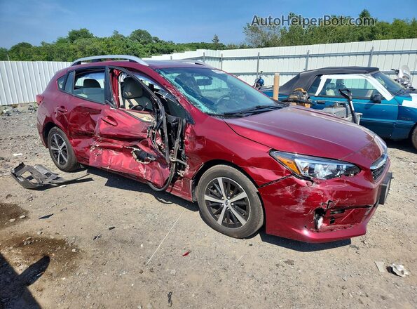 4S3GTAD63M3703431 2021 SUBARU IMPREZA Red Przód prawy