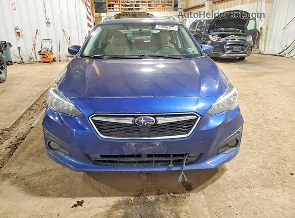 4S3GTAD64H3726142 2017 SUBARU IMPREZA Blue Вид спереду