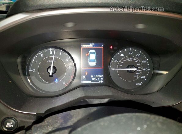 4S3GTAD64H3726142 2017 SUBARU IMPREZA Blue Вид щитка приладів
