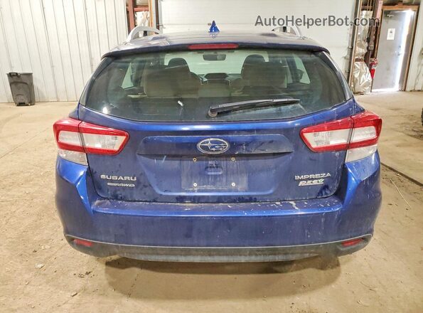 4S3GTAD64H3726142 2017 SUBARU IMPREZA Blue Вид ззаду