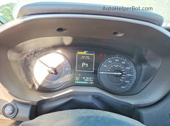 4S3GTAD64L3732354 2020 SUBARU IMPREZA Silver ხელსაწყოთა პანელის ხედი