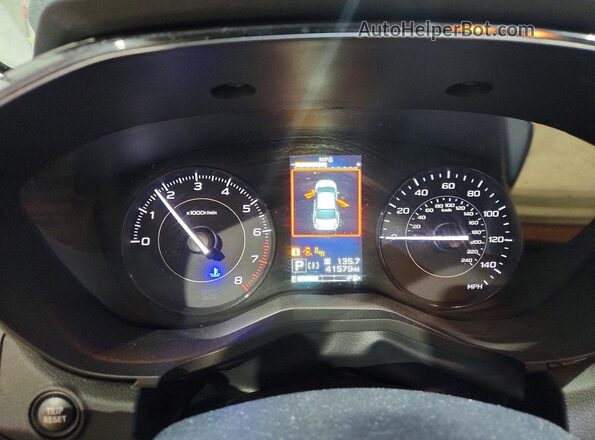 4S3GTAD64N3712124 2022 SUBARU IMPREZA Черный Вид щитка приборов