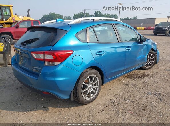 4S3GTAD65J3722056 2018 SUBARU IMPREZA Blue Задня права чверть