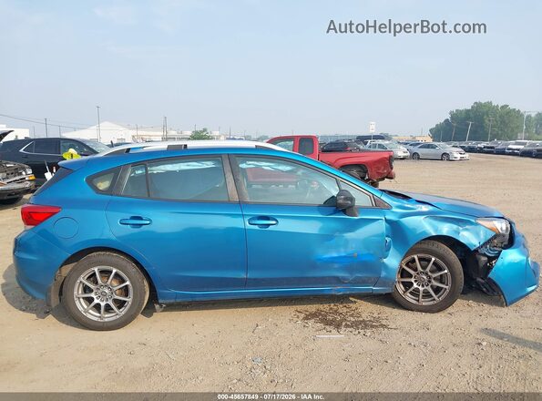 4S3GTAD65J3722056 2018 SUBARU IMPREZA Blue Вид задньої частини салону