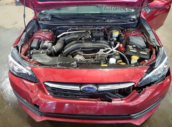 4S3GTAD65L3729592 2020 SUBARU IMPREZA Red Rear interior view