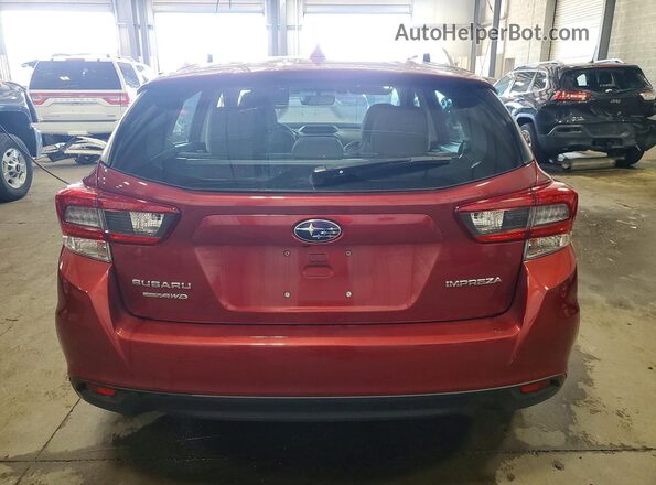 4S3GTAD65L3729592 2020 SUBARU IMPREZA Red Rear view