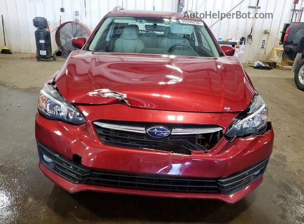 4S3GTAD65L3729592 2020 SUBARU IMPREZA Red Front view