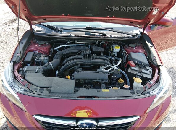 4S3GTAD65N3729109 2022 SUBARU IMPREZA Burgundy Вид ззаду