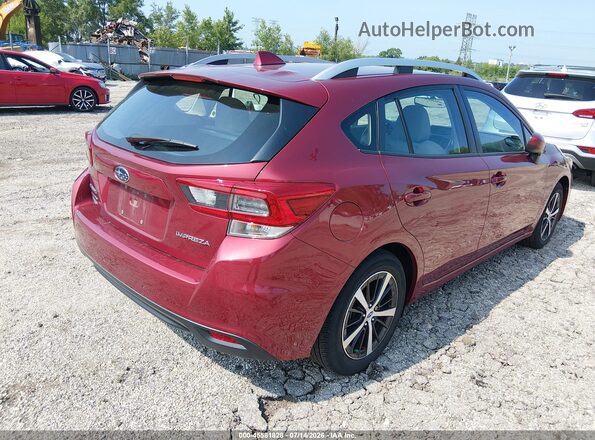 4S3GTAD65N3729109 2022 SUBARU IMPREZA Burgundy Задня права чверть