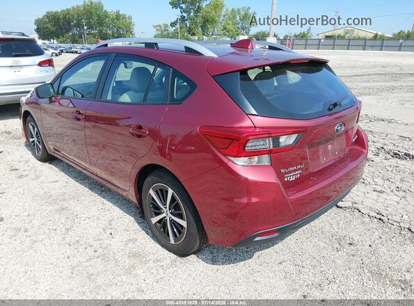 4S3GTAD65N3729109 2022 SUBARU IMPREZA Burgundy Задня ліва чверть