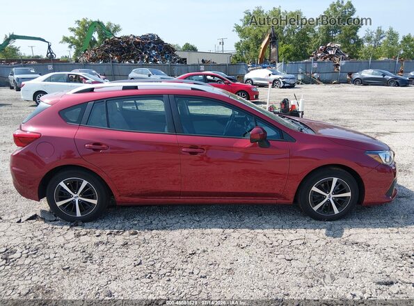 4S3GTAD65N3729109 2022 SUBARU IMPREZA Burgundy Вид задньої частини салону
