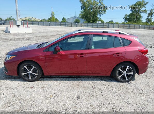 4S3GTAD65N3729109 2022 SUBARU IMPREZA Burgundy Панорамний вид салону 360°
