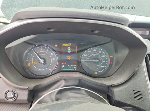 4S3GTAD68L3701642 2020 SUBARU IMPREZA Черный Вид щитка приборов