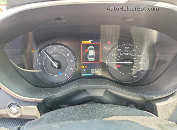 4S3GTAD68L3717906 2020 SUBARU IMPREZA Silver Widok zestawu wskaźników