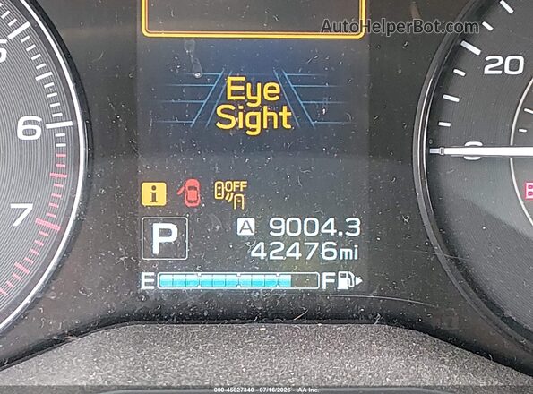 4S3GTAD68M3714375 2021 SUBARU IMPREZA Silver Вид щитка приладів