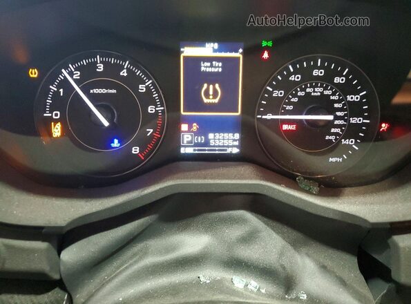 4S3GTAD68N3728679 2022 SUBARU IMPREZA Black ხელსაწყოთა პანელის ხედი