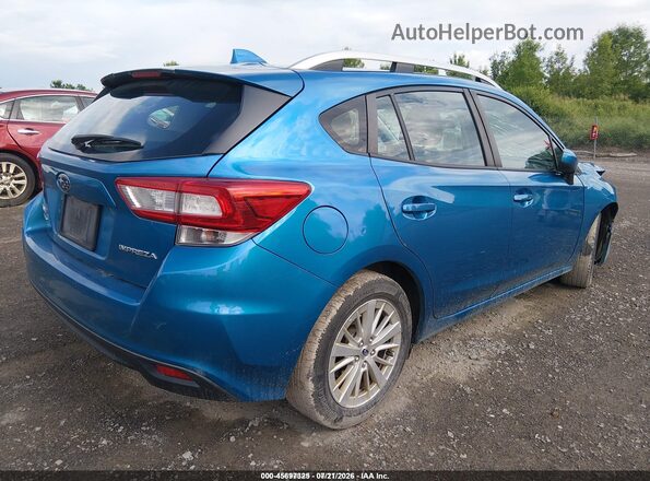 4S3GTAD69J3727597 2018 SUBARU IMPREZA Синий Задняя правая четверть