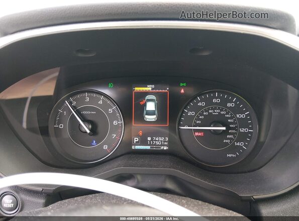 4S3GTAD69J3727597 2018 SUBARU IMPREZA Синий Вид задних сидений