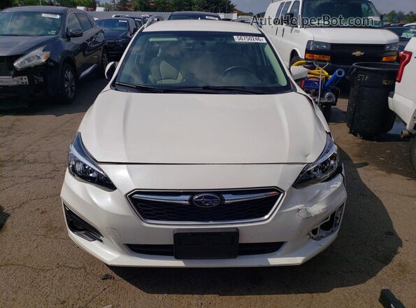 4S3GTAD6XK3718604 2019 SUBARU IMPREZA White წინა ხედი