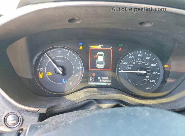 4S3GTAD6XL3721665 2020 SUBARU IMPREZA Gray Widok zestawu wskaźników