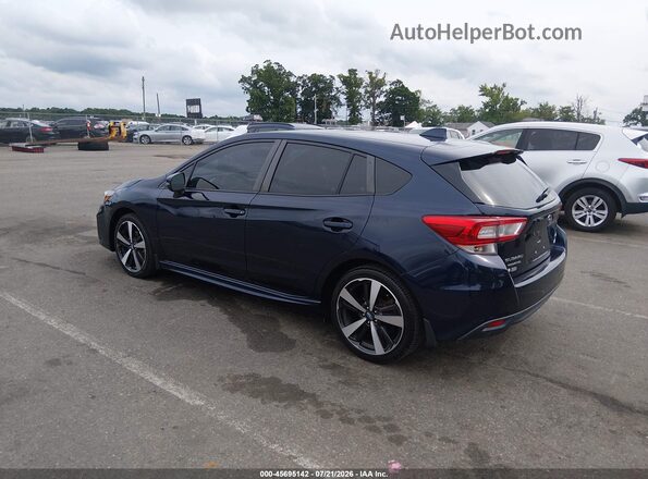 4S3GTAJ64K1741392 2019 SUBARU IMPREZA Blue Trasero izquierdo